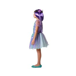 Déguisement Hada Violet pour Fille - Costume Fée Carnaval Polyester avec Accessoire Dos 10-12 Ans