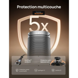 Dreo Chauffage d'appoint Hipercerámica 1500W Colonne Noir Réf AABPM05938