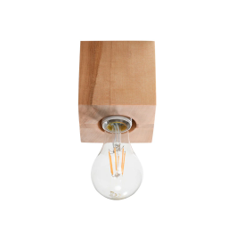 Lampe de plafond "Abel" en bois naturel SOL-SL.0675