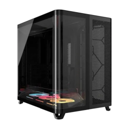 Corsair AIR 5400 - Boîtier PC Gamer ATX Mid-Tower avec Châssis à 3 Chambres, Verre Trempé, Refroidissement Exceptionnel et 3 Ventilateurs RGB à Rotor Inversé Inclus - Noir Precio: 417.132. SKU: B133MRL3R4