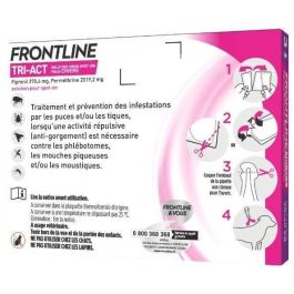 Frontline Pipetas Tri-Act pour chiens 20-40 kg - Lot de 3