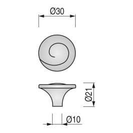 GIUSTI Otto Pomo Zamak Antica Firenze Set de 50