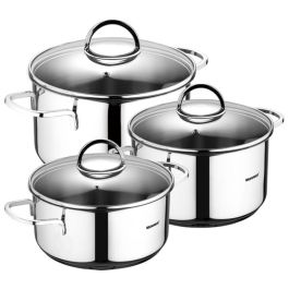 Batterie de Cuisine Bergner Classic Argenté 6 Pièces