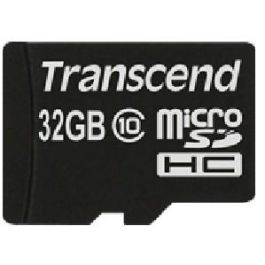 CARD 32GB Transcend Premium MicroSDHC 10MB/s +Adapter
