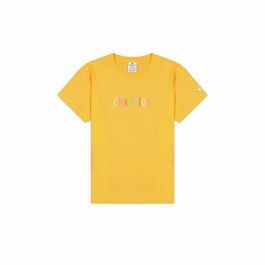 T-shirt à manches courtes femme Champion Crewneck Croptop Jaune