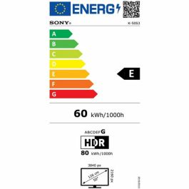 TV intelligente Sony K50S35B 50 50" 4K Ultra HD LED HDR Wi-Fi Miracast DVB-T2 Dolby Vision