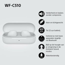 Oreillette Bluetooth Sony WF-C510 Blanc