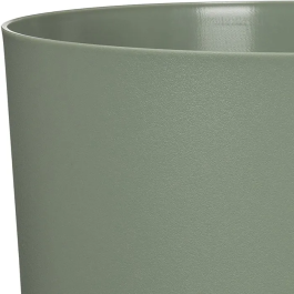 Deroma Pot de Fleurs Rond 236, 13 L, 29 cm de Diamètre, Vert - Design Élégant et Contemporain pour Intérieur et Extérieur