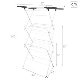 Corde à linge Max Home Métal 62 X 140 X 45 CM (2 Unités)