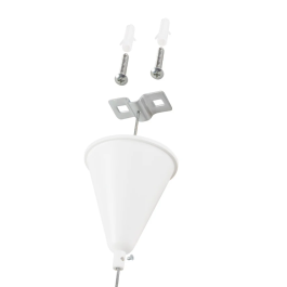 Suspension pour rail triphasé blanc 1 mètre HO-SUS-T-B