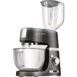 Sencor STM 7878BK Robot Pâtissier 1000 W, Bol Inox 4,5 L, 8 Vitesses, Éclairage LED, Accessoires Amovibles