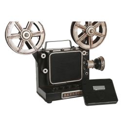 Horloge de table Home ESPRIT Noir Argenté Vintage