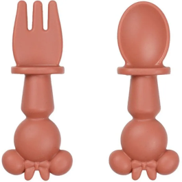 Thermobaby Set de 2 Couverts en Silicone d'Apprentissage MINNIE - 2 PCS, Cuillère et Fourchette Bébé Precio: 26.292. SKU: B149WRXYKX