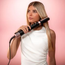 Cecotec Brosse Coiffante CeramicCare 8en1 AirGlam Gyro 1500W Céramique Ioniseur Champagne