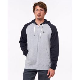 Sweat à capuche homme Rip Curl Embroid Hooded Zip Thru Gris clair