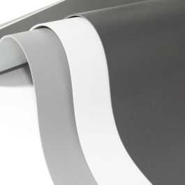 Emuca Tapis antidérapant pour tiroir, effet textile, longueur 20m x 480mm, plastique, Gris antracite