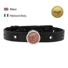 Bracelet Unisexe Biker Talent Jewels TJA-1-09-02-2-235 Noir