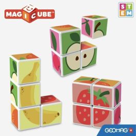 Geomag MAGIC CUBE Jeu de Construction Magnétique avec 4 Cubes pour Enfants dès 18 Mois