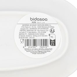 Bandeja Oval Porcelana Kai Hydrozero Bidasoa 19x11 cm