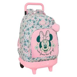 Cartable à roulettes Minnie Mouse Minty Rose 33 x 45 x 22 cm