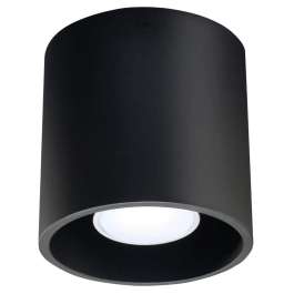 Orbis Lampe de Plafond Orbis SOL-SL.0021 Cylindrique Noir Gris Blanc Design Moderne