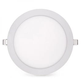 Plaque LED 15W 1500Lm 6000K Circulaire IP25 Aluminium Blanc Froid Finition Mate GR-RDP11-15W-CW