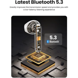 UGREEN H5 Écouteurs sans fil Bluetooth Semi-Intra Blanc - Confort Ergonomique, Son Immersif et Autonomie Longue Durée