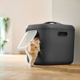 Bac à litière pour chats Rotho Biala XL anthracite Anthracite Plastique