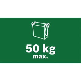 Bosch Sac de collecte de déchets de jardin 50 L - Grand volume pour feuilles, herbe et déchets verts