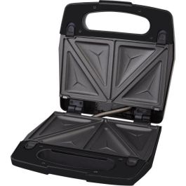 Sencor SSM 9410SS - Appareil à croque-monsieur 3 en 1, 700 W, 3 plaques interchangeables (triangles, panini, gaufres), boîtier CoolTouch, argent