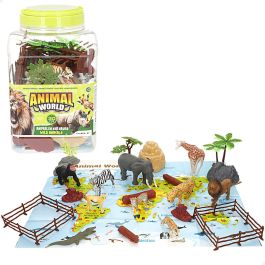 Set Animaux Sauvages Colorbaby Plastique 15 x 10 x 8 cm (4 Unités)