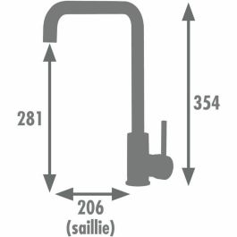 Mitigeur Edouard Rousseau SOTO Chrome Forme en C