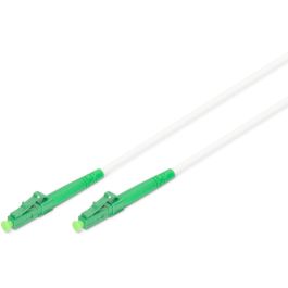 Digitus - Câble fibre optique monomode simplex, 20 m, LC/APC vers LC/APC, connecteurs mâles, G.657.A2, plug and play, vert/blanc