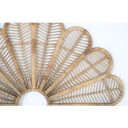 GINER Y COLOMER Tête de lit en rotin naturel, design artisanal, 180 cm de large, finition naturelle