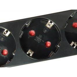 Rallonge 4 prises Schuko sans interrupteur Equip 333281 Noir 1,1 m