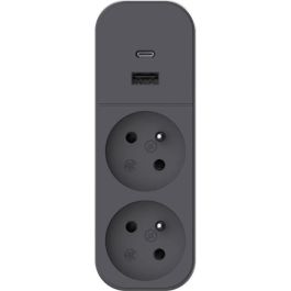 Biplite - QUARX - 2P 16A - Avec USB-A et USB-C, conforme NF