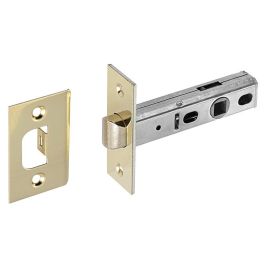 BECUSA Serrure Picaporte Tubulaire Rectifié 911/60mm Plaqué Laiton Plaque 70mm Becusa