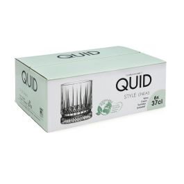 Vaso Bajo Vidrio Style Quid 37 cL (6 Unidades)