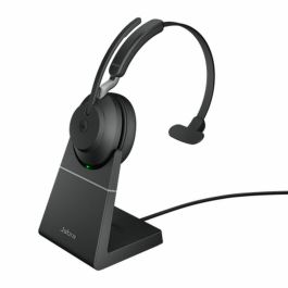Jabra Evolve2 65 Mono MS Casque avec Station de Charge + Link 380a, Noir