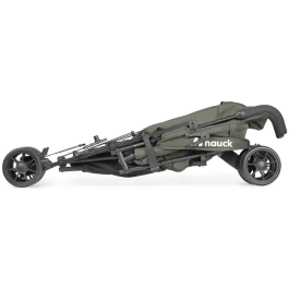 Hauck Fold N Care - Poussette Canne Légère pour Enfant 6 Mois à 22 kg, 4 Roues Pivotantes, Dossier 5 Positions, Harnais 5 Points, Couleur Olive