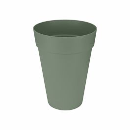 Elho Loft Urban Maceta redonda High 35, Pot Rond, Vert, Ø 34 x H 45 cm, extérieur, 100% recyclé