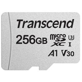 CARD microSD Card 256GB Transcend SDXC USD300S-A w/Adapter