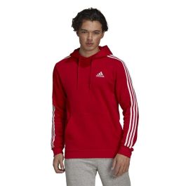 Sweat à capuche homme Adidas Essentials Fleece Rouge