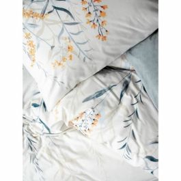 Jeu de lit Housse de couette 220x240 cm, 2 taies d'oreiller 60x60 cm, 100% coton, bleu