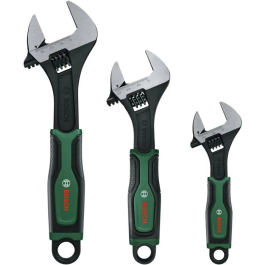 Bosch Jeu de 3 clés à molette acier carbone 6 mm 8 mm 10 mm avec poignée Softgrip, conforme ISO 6787 Precio: 63.5000004. SKU: B1DYS6RV5F