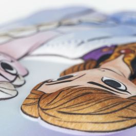 Cartable Frozen Bleu 26,0 x 10,0 x 31,0 cm