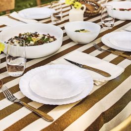 Assiettes Luminarc Feston Blanc verre 18 Pièces