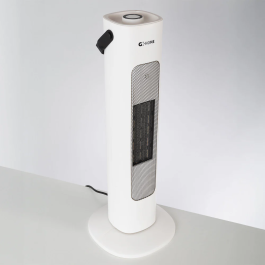Radiateur soufflant PTC + Ventilateur 800/1600W Blanc
