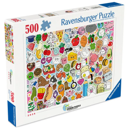 Ravensburger - Puzzle 500 pièces Stickers Kawaii pour Adultes et Enfants dès 12 Ans - Qualité Supérieure - Réf. 12001796