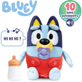 Bluey - Peluche interactive Bébé Bluey 28 cm - Sons, Biberon et Tétine - Jouet éducatif dès 3 ans Precio: 37.5. SKU: B1AZXSQ5PC
